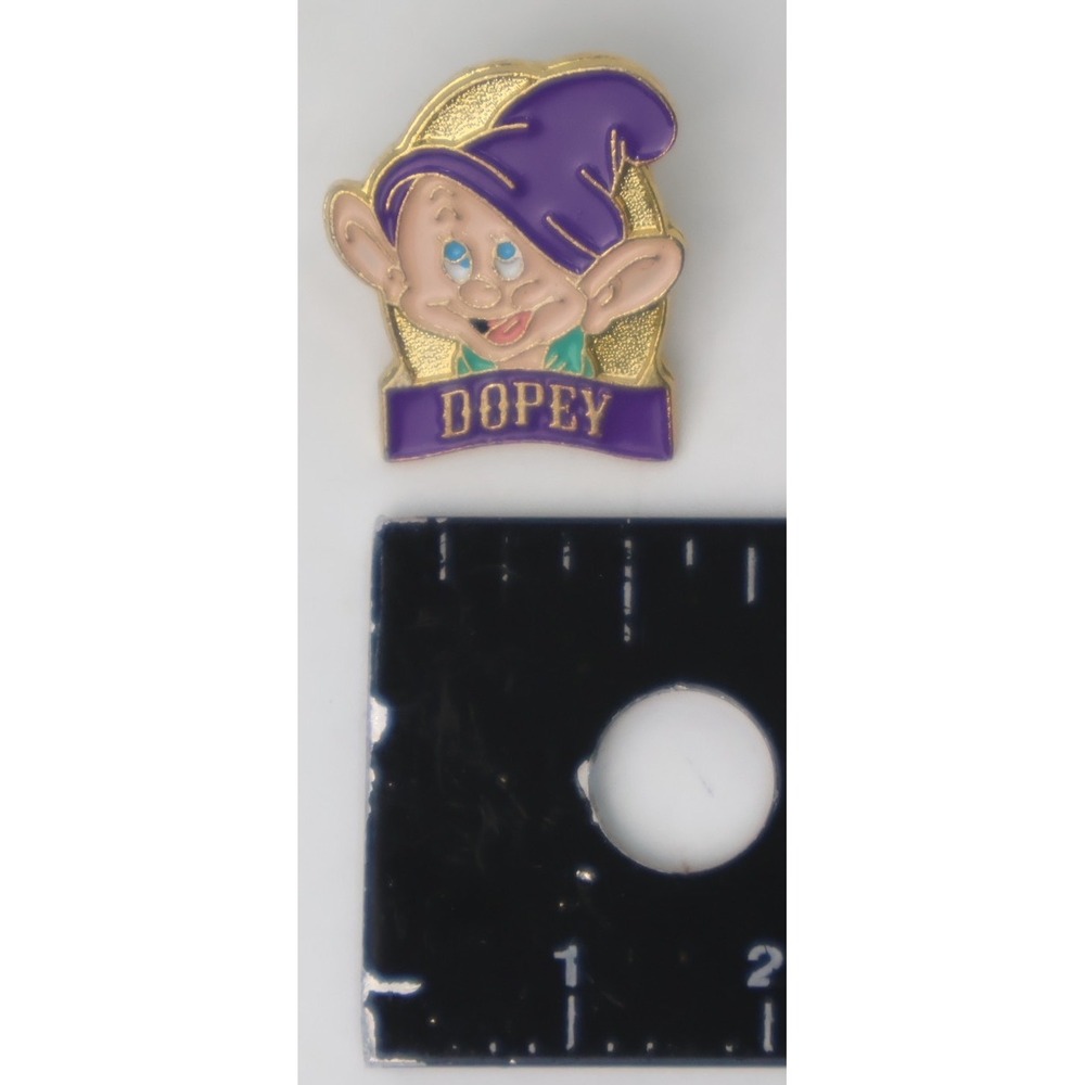 Disney Dopey Pin Unisex OS Purple Excellent Snow White Seven Dwarfs Enamel Gold